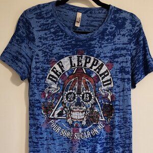 Def Leppard Women's Concert T-Shirt 2015 Pour Some Sugar On Me